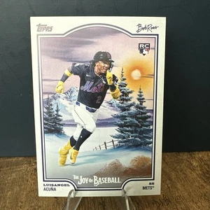 Tarjeta Base 2025 Topps x Bob Ross Joy of Baseball Luisangel Acuña ENVÍO GRATIS - Imagen 1 de 2