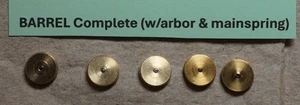5 x Schwab & Feller AG FOR- ROLEX 2235 2230 BARRIL completo con eje y resorte principal - Imagen 1 de 2