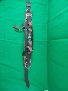 Vintage Baujahr 2-73 Klein Buhrke 5266 NC Lineman Kletter Leder Sicherheitsgurt  - Bild 1 von 20
