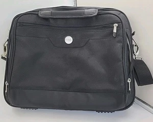 Dell Laptop Carrying Case Briefcase Tote Shoulder Bag Black 17” Computer - Picture 1 of 6