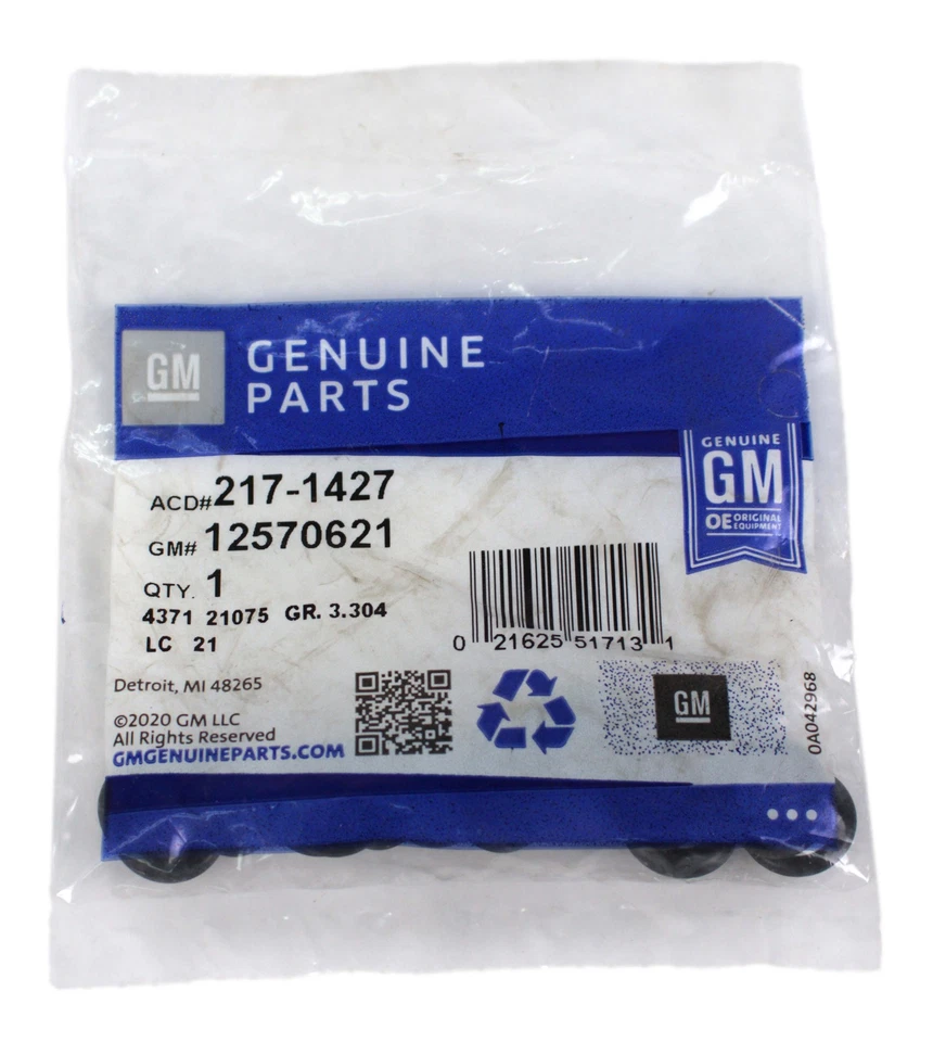 GM Genuine Parts Fuel Injector Seal Kit Fits 2000-2005 Pontiac Grand Am 217-1427 Foto 1 de 4