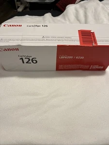 Genuine Canon 126 Standard Black Toner Cartridge - New - Picture 1 of 20