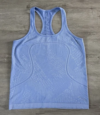 Lululemon Athletica Tank Top Racerback Swiftly Tech Light Blue Size 12 - Image 1 of 4