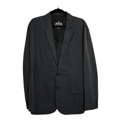 Chaqueta Blazer Abrigo Deportivo Express Para Hombre XL/TG Gris Oscuro Mezcla Algodón Traje Foto 1 de 4