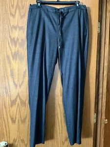 Eileen Fisher Gray Wool Loose Fit Tie Front Ankle Pants In Size Medium - Picture 1 of 6