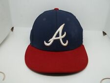 Braves QC Sports Mens Blue  Hat Cap Baseball Size M/L ECO3