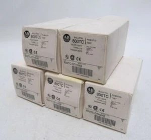 (NEW) Allen-Bradley Blue Pilot Light 24VDC Cat. 800TC-QTH24B Ser T - Picture 1 of 8