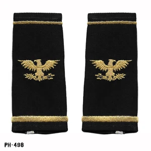 Colonel Eagles Soft Shoulder Marks ~ Black/Gold ~ NEW ~ Gemsco USA - Picture 1 of 1