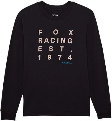 Fox Racing Est. Camiseta de mujer 1974 manga larga negra SM Foto 1 de 4