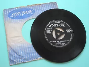 THE TEDDY BEARS - TO KNOW HIM IS TO LOVE HIM 7" VINYL SINGLE 1958 LONDON - Picture 1 of 7