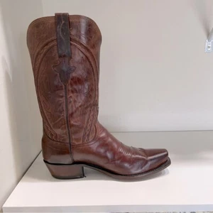 LUCCHESE HANDMADE CLINT HEIRLOOM MAD DOG GOAT BOOTS western Yellowstone event - Picture 1 of 16