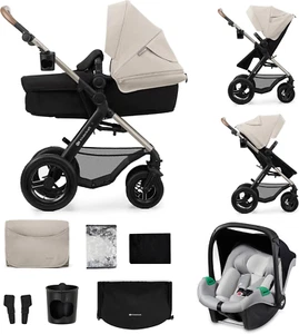 Kinderkraft MOOV2 Trio Passeggino Neonati 3 in 1 Fino 26 Kg, Con Ovetto I-SIZE 4 - Foto 1 di 12