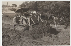 KATZE D9 ,1961, HERZLIYA ,STRASSENBAU ,4 ORIGINALFOTOS 15 CM X 10 CM    - Bild 1 von 5