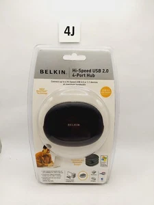 Belkin Hi-Speed USB 2.0 4-Port Mini-Hub Mobile New Sealed - Afbeelding 1 van 5