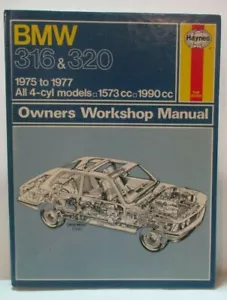 Haynes - BMW 316 & 320 1975-77 / Todo 4-cyl Modelos Propietario Taller - Imagen 1 de 7