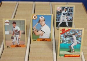1987 1988 1989 Topps & '87 '89 Traded Baseball Cards Pick 40 Complete Your Set