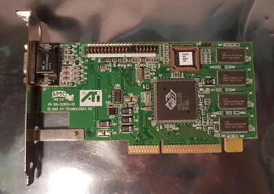 ATI RAGE IIC AGP 109-52800-00 AGP 8MB SDRAM Video Graphics Card - Image 1 of 3