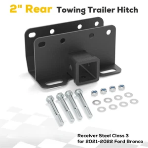 2" Rear Towing Trailer Hitch Receiver Steel Class 3 for 2021-2022 Ford Bronco - Picture 1 of 8