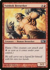 1x FOIL Vulshok Berserker MTG M11 No159 Magic 2011 English NM/Unplay C card x1