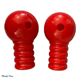 Tinkertoy Set Of 2 Robot Arms 3 1/4” Red Replacement Parts Plastic - Picture 1 of 5