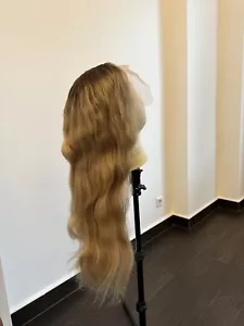 VIVIENNE Virgin Hair Jungfrauen Haare Echthaar Perücke Blond 66cm NEU - Bild 1 von 3