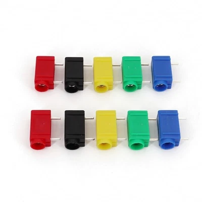 10PCS 5 Colors PCB Mount 4mm Banana Female Jack Insulated Socket Connector - Image 1 of 4