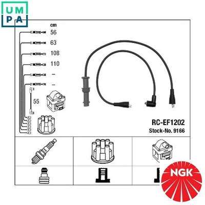 IGNITION CABLE KIT 9166 FOR SUBARU LEGACY/� LIBERTY EJ18 SPI 1.8L 4cyl LIBERTY I - Image 1 of 4