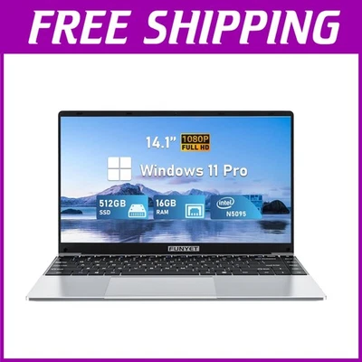 Lightweight 14" Laptop, N5095 Processor, FHD Display - Image 1 of 4