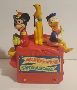 VINTAGE DISNEY MICKEY MOUSE SING-A-LONG RADIO NOT COMPLETE AS-IS DISPLAY *READ* - Picture 1 of 6