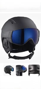 Salomon Driver S Men And Women’s Black Ski Snowboard Visor Helmet Size Médium - Picture 1 of 1