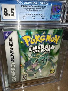 Pokemon Esmeralda CIB Completo en Caja Calificado 8.5 por CGC Juego Nintendo GBA - Imagen 1 de 12