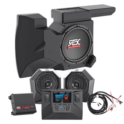 Altavoces Polaris RZR XP1000/900 2014-18 + cápsulas + amplificador + receptor + kit de tablero + subwoofer alimentado Foto 1 de 4