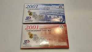 2001 Uncirculated Coin Set US Mint Original Government Packaging - Picture 1 of 1