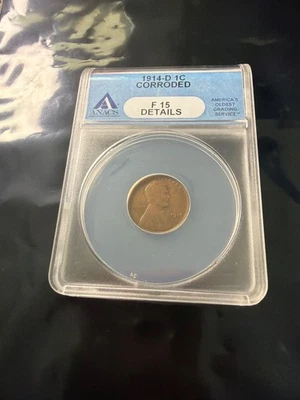 1914-D Lincoln cent F15 (details, - Image 1 of 2