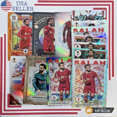 MOHAMED SALAH Lot of Cards Choose Prizm Chrome Merlin Refractor Pulsar & More - Image 1 of 4