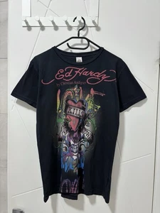 Camiseta De Colección Y2K Ed Hardy por Christian Audigier Calavera Muerte Corazón Tatuaje Hombres S - Imagen 1 de 6