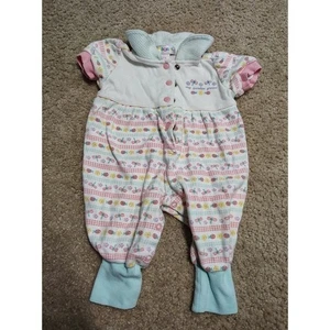 Vintage Gymboree Rainbow Tag Romper Garden Bugs Theme Baby Girls Sz 6-9 Months - Picture 1 of 4