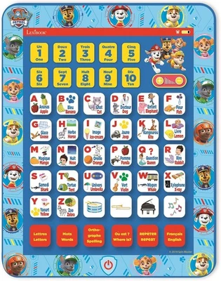 Lexibook Paw Patrol Lern-tablet bilingual D/pl, Alphabet, Zahlen, Musik, Blau - Bild 1 von 4
