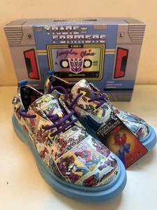 NEW! Irregular Choice Oxford Shoes - Transformers Colossal Combat Blue UK40/US9 - Picture 1 of 8
