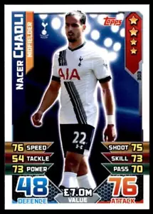 Match Attax 2015-2016 Nacer Chadli Tottenham Hotspur No. 303 - Picture 1 of 2