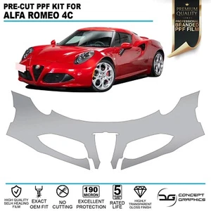Front Bumper Stone Chip Guard PPF Paint Protection Film Kit for Alfa Romeo 4c - Picture 1 of 7