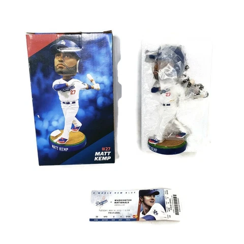 Matt Kemp Los Angeles Dodgers Bobblehead SGA with Game Day Ticket 5-14-2013 Cover