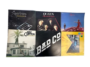 Classic Rock Pop Vinyl Album Lot Queen Rush Supertramp Bad Company 10cc L2D G715 - Picture 1 of 20