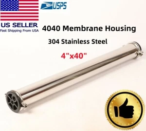 4x40"Reverse Osmosis Commercial Stainless Steel Pressure Vessel Membrane Housing - Picture 1 of 13