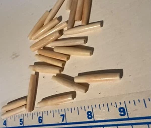 20 pieces vintage hair pipe choker beads from 1970s white foul bone plastic bead - Picture 1 of 4