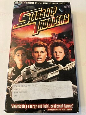 Tri Star VHS Starship Troopers 1998 SciFi Gore Action Cult Paul Verhoeven  - Image 1 of 3