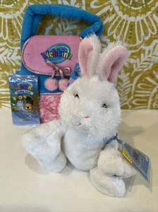 LOT Ganz Webkinz Rabbit New With Unused Code HM078 Carrier Purse & Trading Cards - Picture 1 of 13