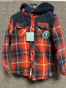 Animal Hooded Checked Shacket Age 5-6 Years TD131 FF 06 - Picture 1 of 5