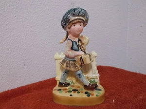 VINTAGE HOLLY HOBBIE FIGURINE.AMERICAN GREETING GIRL w/ FENCE ..released....1971 - Picture 1 of 6