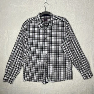 UNTUCKit Button Up Purple Blue Plaid Long Sleeve Shirt Greppo Men’s Large - Picture 1 of 9